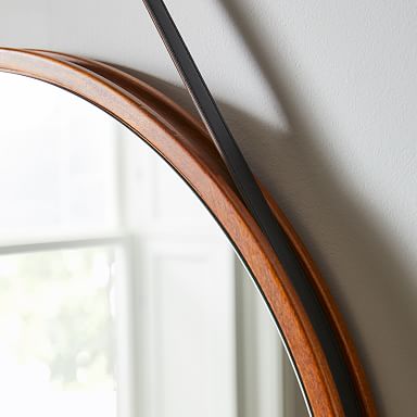 Metal Frame Oval Mirror - 40W x 30H