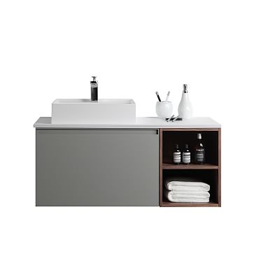 Baylor Floating Open Storage Single Bathroom Vanity (42)