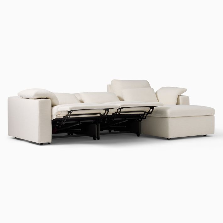Harmony Modular Motion Reclining 3Piece Chaise Sectional (117") West Elm