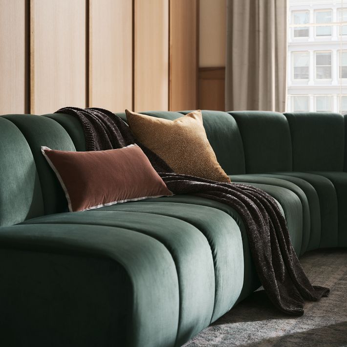 West Elm Work Belle Tufted Sectional