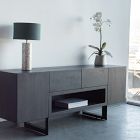 Modern Solid Wood & Iron Media Console | West Elm