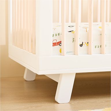 Babyletto hudson crib white sales natural