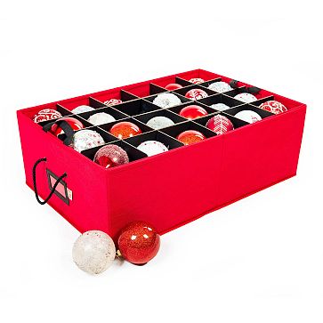 ornament storage box on wheels plastic