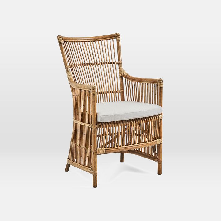 Rattan Chair & Cushion West Elm