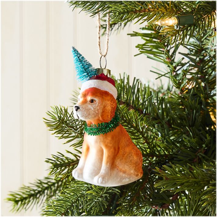 Glass Labrador Ornament West Elm
