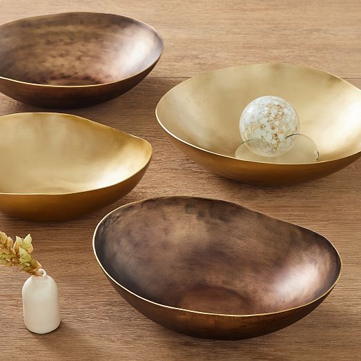 Organic Metal Bowls West Elm