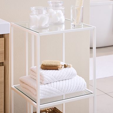 High & Low: 3-Tier Bathroom Storage