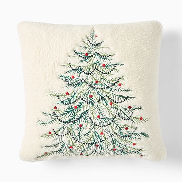 Festive Tree Pillow Cover | West Elm