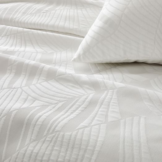 Silky TENCEL™ & Cotton Matelasse Rippled Duvet Cover & Shams West Elm