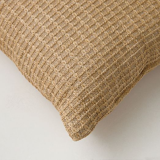 Faux Jute Indoor/Outdoor Pillow West Elm