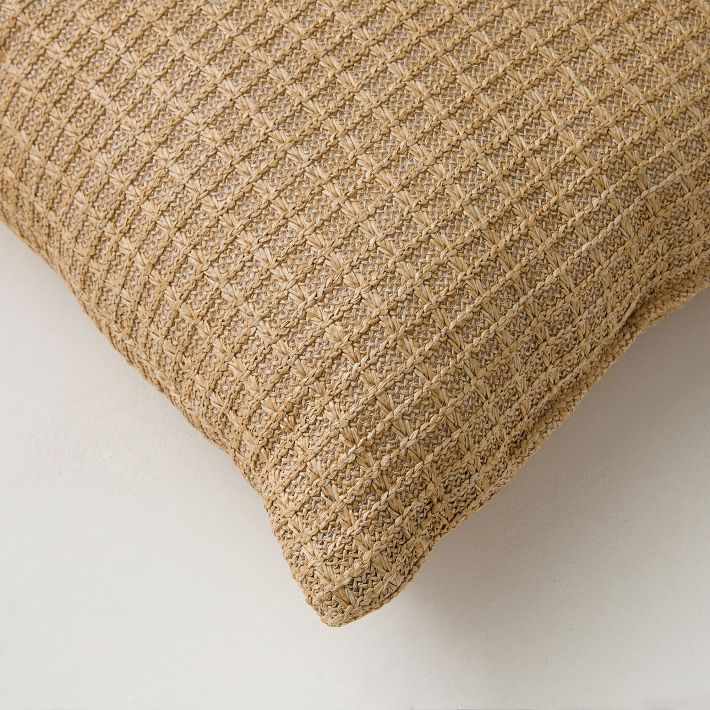 Faux Jute Indoor/Outdoor Pillow West Elm