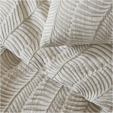 Trailing Fern Matelasse Duvet Cover & Shams