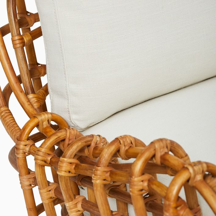 West elm rattan discount chair