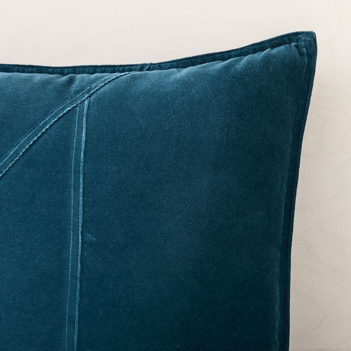 Washed Cotton Velvet Pillow Cover West Elm