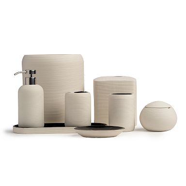 HAGS Restaurant Bathroom West Elm Glass Canisters 2022