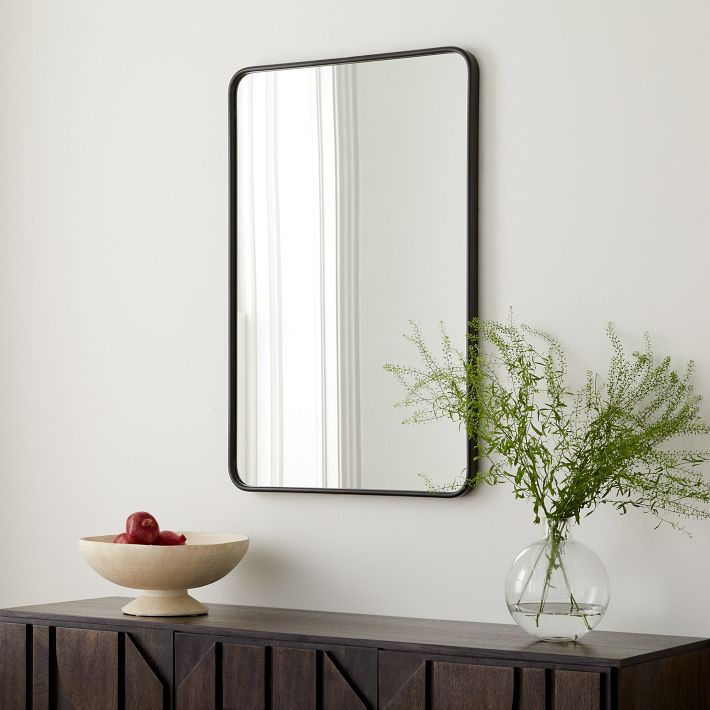 Streamline Rounded Edge Wall Mirror - 24W x 36H