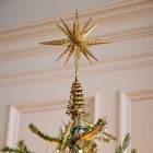 Kraft & Glitter Gem Starburst Tree Topper - Gold