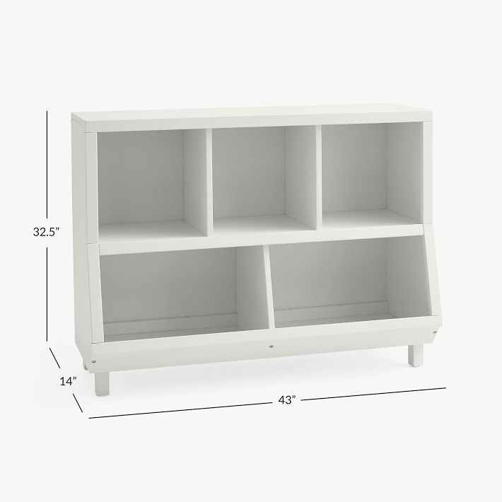 Streamline 10 Cubby Tray Storage Cabinet with 10 Scoop Front Storage B