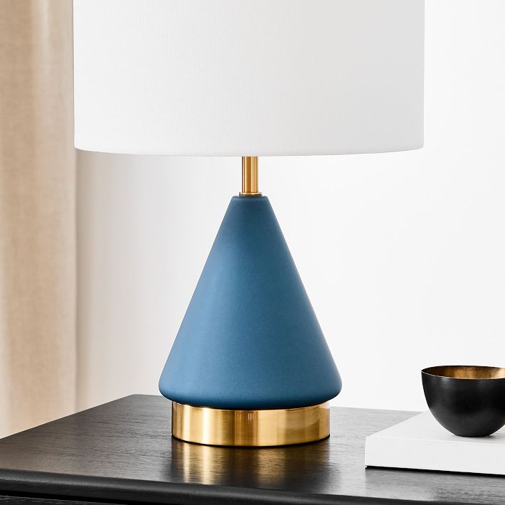 Metalized Glass USB Table Lamp | Modern Light Fixtures | West Elm