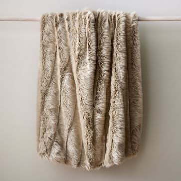 West elm discount faux fur throw