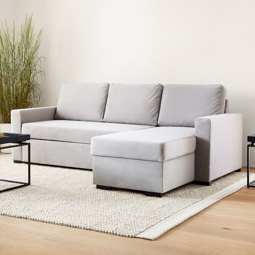 London Sleeper Sectional Sofa With Chaise West Elm