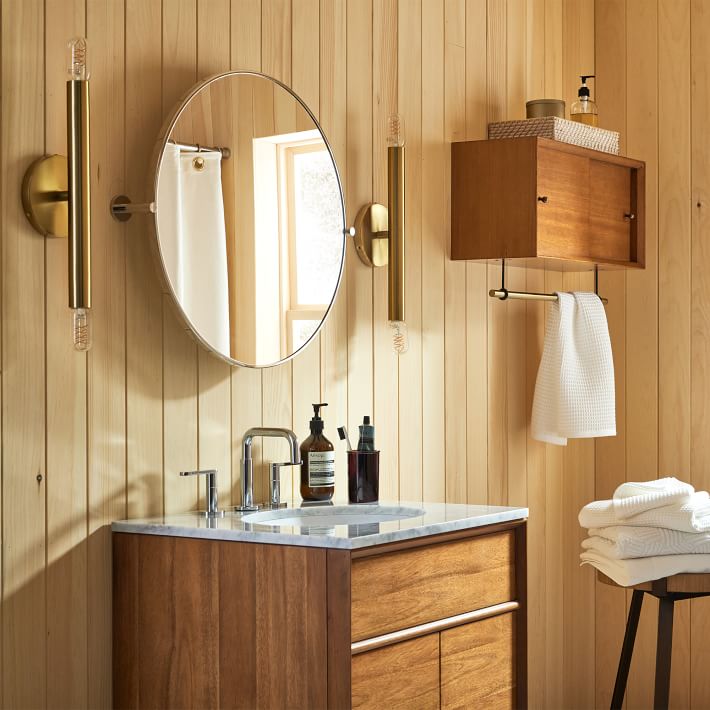 Mid Century Bathroom Storage Cabinet