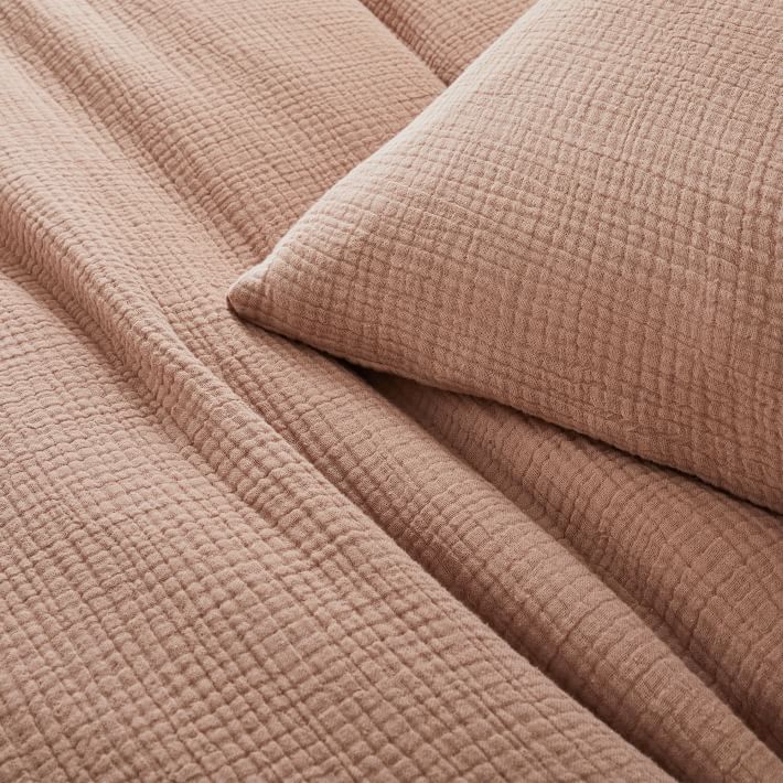 Dreamy Gauze Cotton Duvet Cover & Shams West Elm