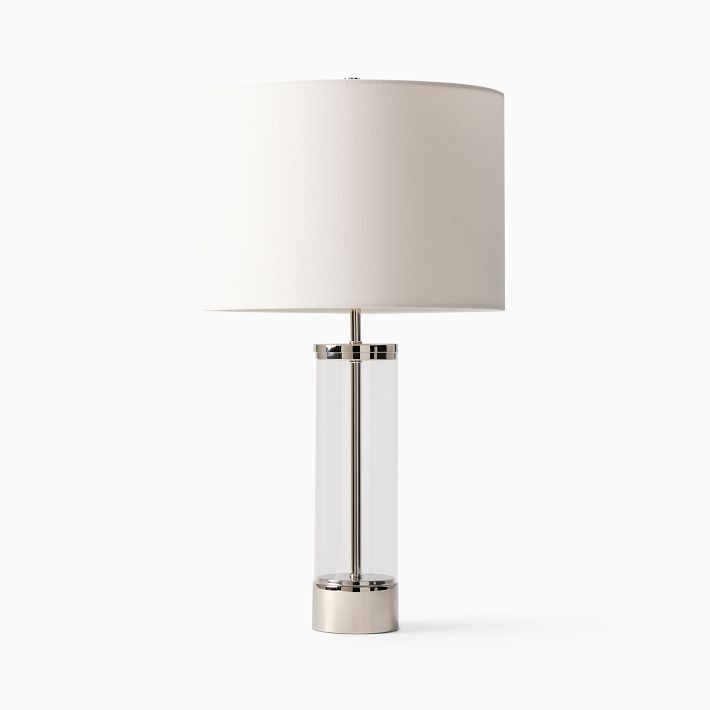 mosaic Dust abolish Acrylic Column USB Table Lamp | Modern Lighting | West Elm