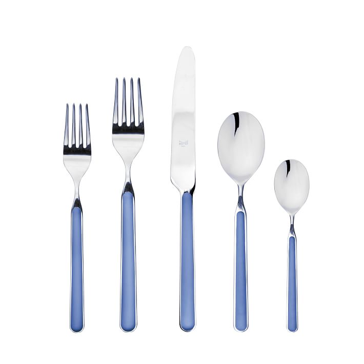 Ready Stock SMEG Knife Holder Stainless Steel Knife Shell Set Vintage Blue  Kitchen Cutting Knife Seven Piece Set