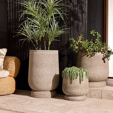 Helena Ficonstone Indoor/Outdoor Planters | West Elm