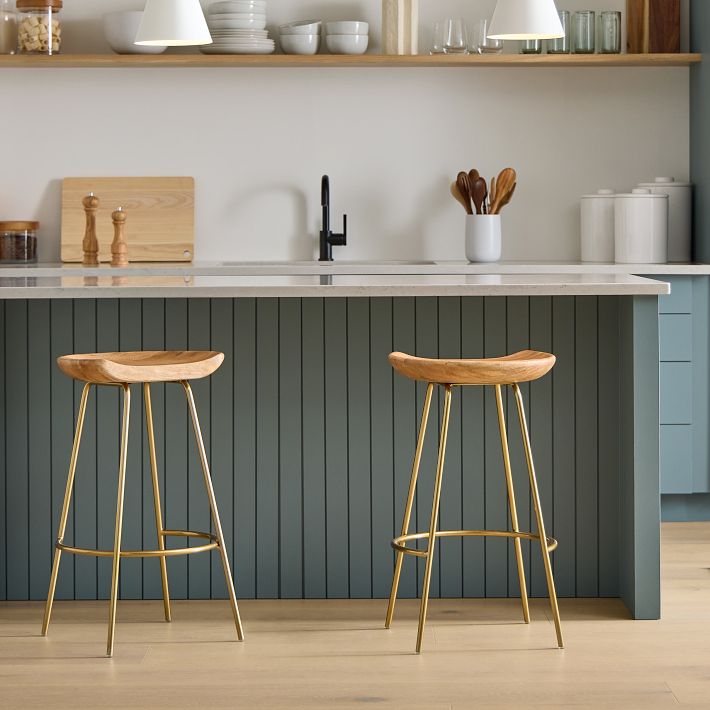 Alden wood bar discount stool