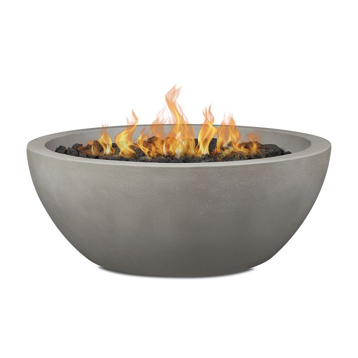 Round Concrete Fire Pit Table (38"42") West Elm