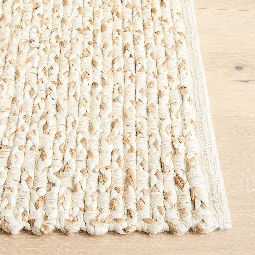 Braided Basketweave Jute Rug West Elm