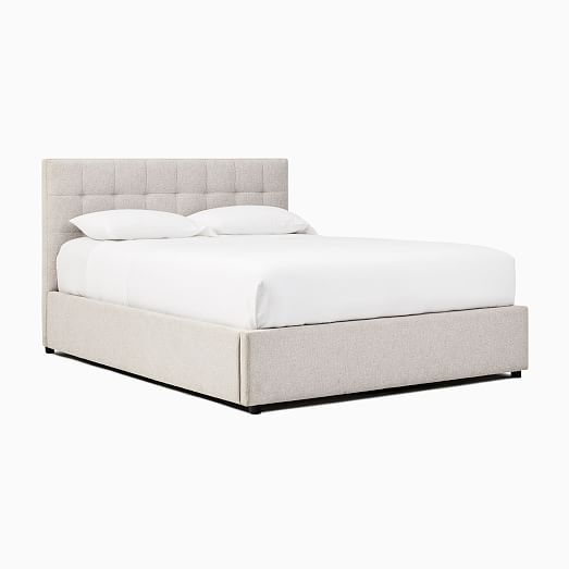 Emmett Tufted Low Profile Bed | West Elm