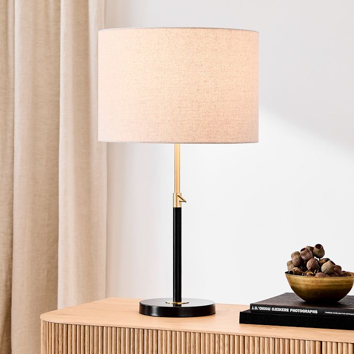 Black LED Floor Lamp 5-Ring Novelty Standing Lamp