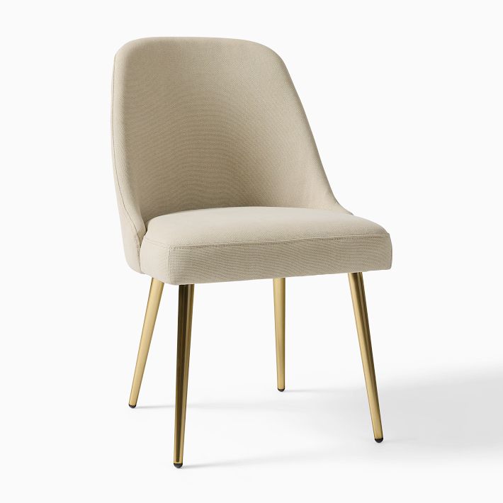 Mid-Century Dining Chair - Metal Legs | West Elm