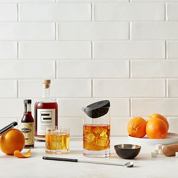 Viski Citrus Peeler, Stainless Steel Cocktail Garnish Citrus Zester,  Professional Grade Bar Tools