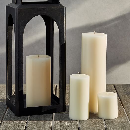 Citronella Outdoor Pillar Candles West Elm 4294