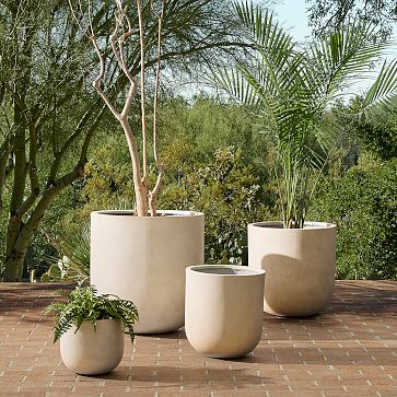 Radius Ficonstone Indoor/Outdoor Planters | West Elm