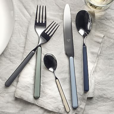 West Elm Matte Black Flatware - Homey Oh My