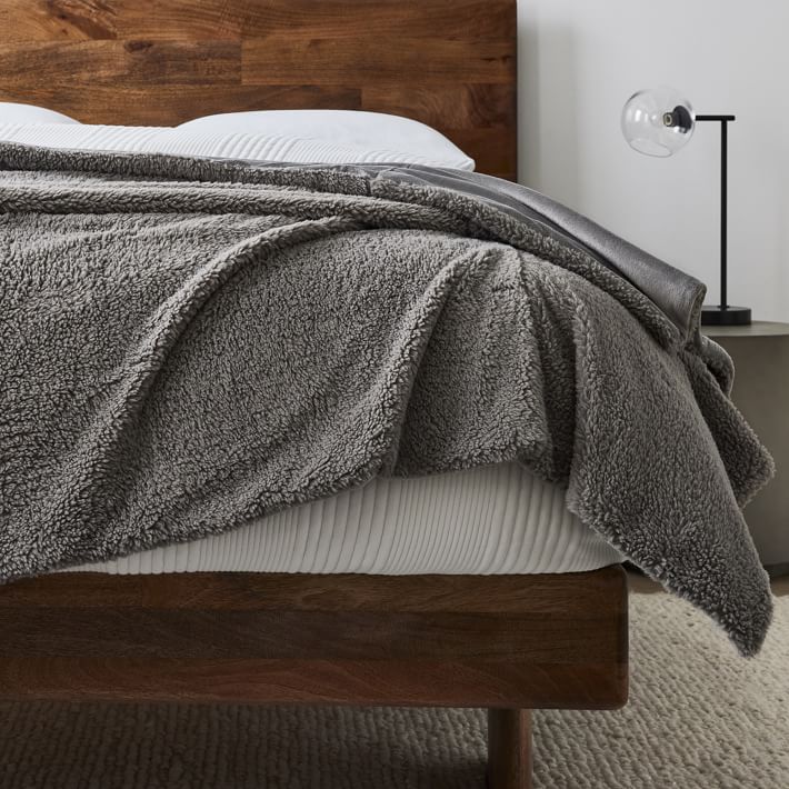 Sherpa Bed Blanket West Elm