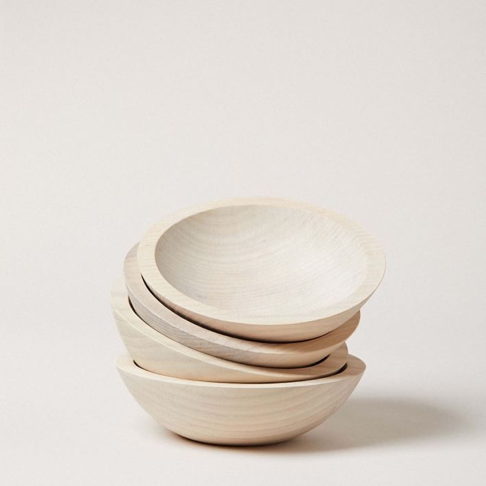 Farmhouse Pottery Crafted Wooden Bowls