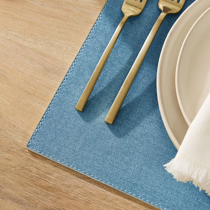 Denim Texture EasyCare Placemat West Elm