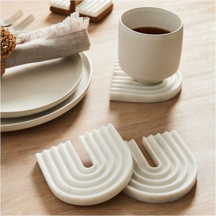 Grooved Coaster Sets West Elm