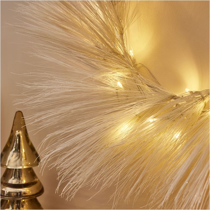 Light-Up Pine Needle Wreath | West Elm