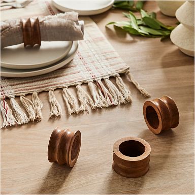 QTY 1- Rustic Wood Napkin Ring Holder, Wedding Napkin Rings, White Washed  Wood Napkin Ring Holder, DIY Wooden Napkin Rings, Table Setting