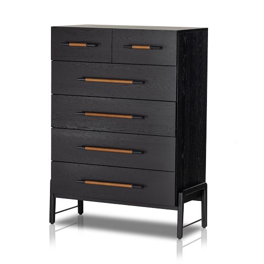 Silhouette Tall 6 Drawer Chest, Eggshell – High Fashion Home