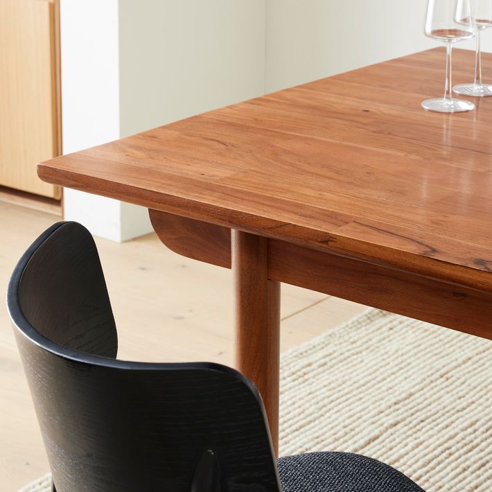 Keira Solid Wood Expandable Dining Table (60"120") West Elm