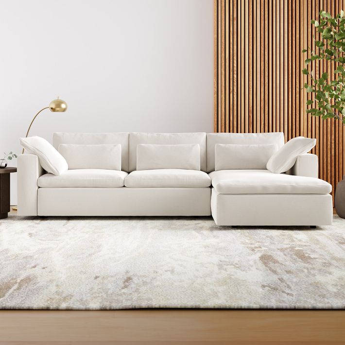 Sectional Couch with two lumbar pillows, Simplicity!