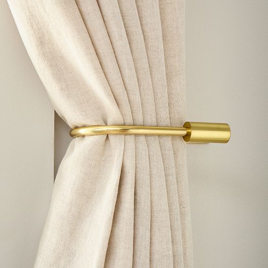 Oversized Curtain Rod Tiebacks West Elm